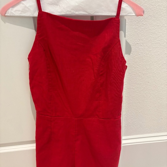 Abercrombie & Fitch Apron Linen Blend Romper- NWT - Picture 2 of 6